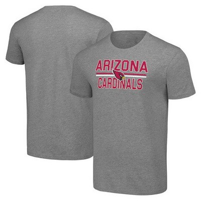 Men's Arizona Cardinals Starter Gray Mesh Team Graphic T Shirt