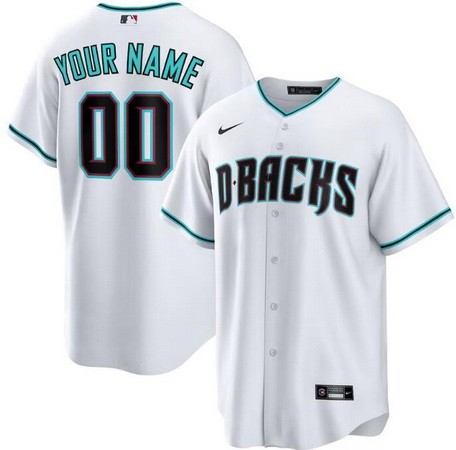 Men's Arizona Diamondbacks Customized White Alternate Cool Base Jersey
