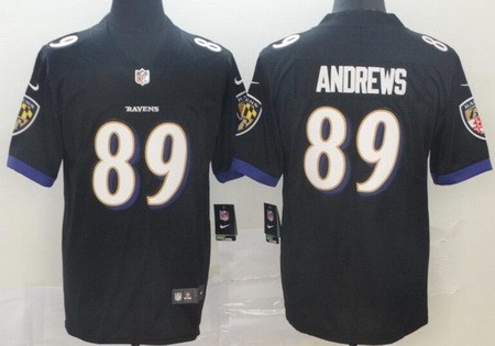 Men's Baltimore Ravens #89 Mark Andrews Limited Black Vapor Untouchable Jersey