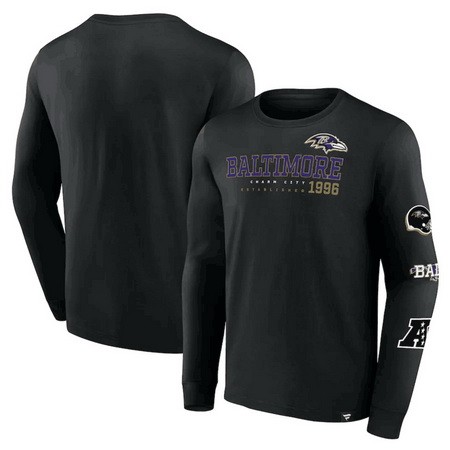 Men's Baltimore Ravens Black High Whip Pitcher Sweatshirts