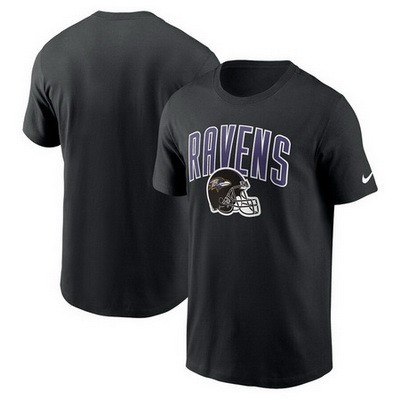 Men's Baltimore Ravens Black Team Athletic T Shirt