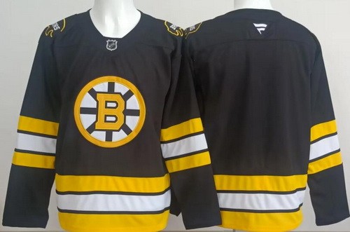 Men's Boston Bruins Blank Black 2025 Authentic Jersey