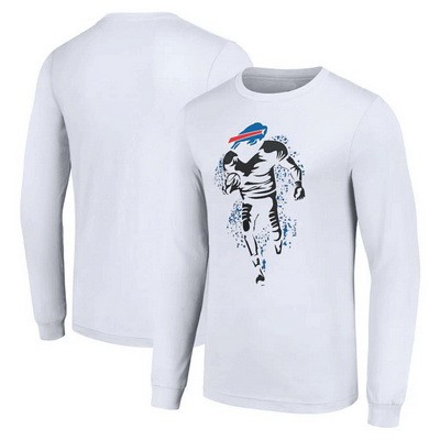 Men's Buffalo Bills Starter White Logo Graphic Long Sleeve T Shirt