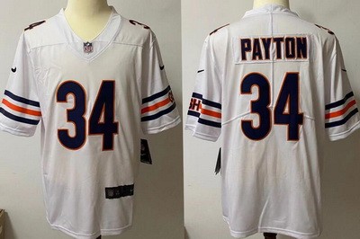 Men's Chicago Bears #34 Walter Payton Limited White Vapor Untouchable Jersey