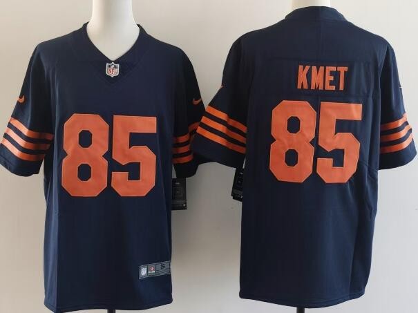 Men's Chicago Bears #85 Cole Kmet Limited Navy Alternate Vapor Jersey