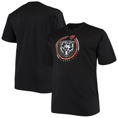 Men's Chicago Bears Black Printed T Shirt 302261