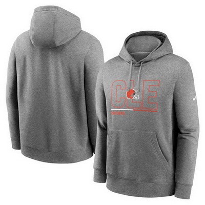Men's Cleveland Browns Gray City Code Club Fleece Pullover Hoodie
