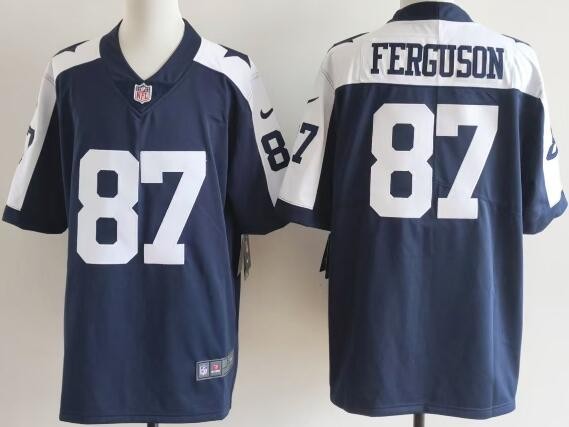 Men's Dallas Cowboys #87 Jake Ferguson Limited Navy Alternate Vapor Jersey