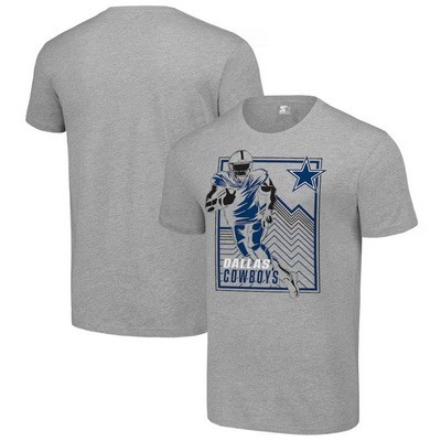 Men's Dallas Cowboys Gray Graphic Shield Logo T Shirt