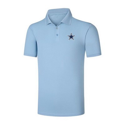 Men's Dallas Cowboys Light Blue Eclipse Polo