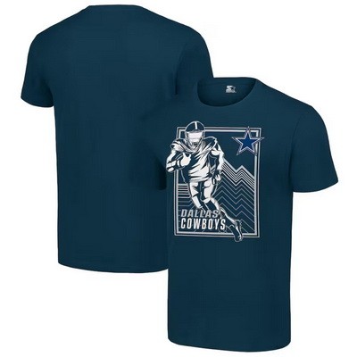 Men's Dallas Cowboys Navy Graphic Shield Logo T Shirt
