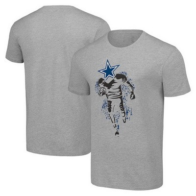 Men's Dallas Cowboys Starter Gray Logo Graphic T Shirt