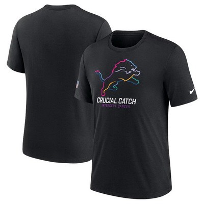 Men's Detroit Lions Black 2024 Crucial Catch T Shirt