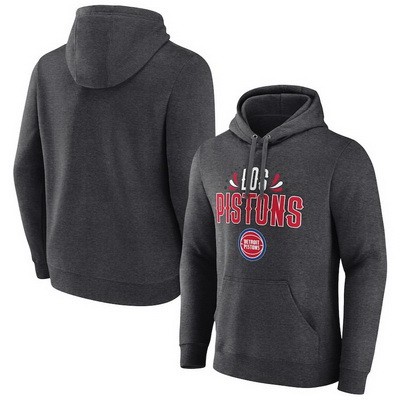 Men's Detroit Pistons Charcoal Noches Ene Be A Pullover Hoodie