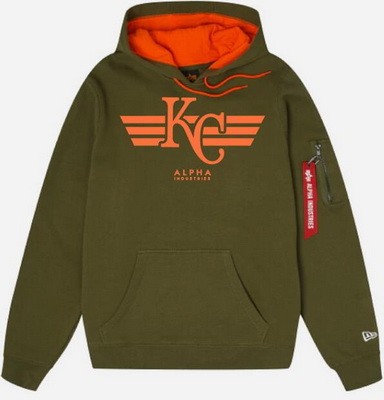 Men's Houston Astros Green Alpha Industries Pullover Hoodie