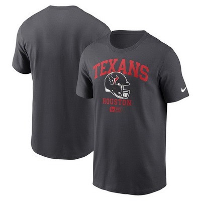 Men's Houston Texans Anthracite Helmet Essential T Shirt