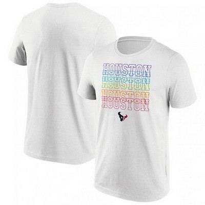 Men's Houston Texans White City Pride T Shirt