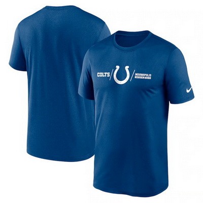 Men's Indianapolis Colts Blue Printed T Shirt 302503