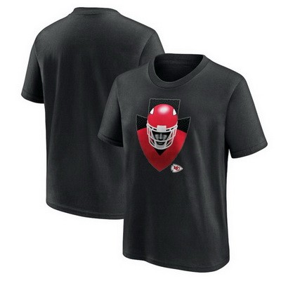 Men's Kansas City Chiefs Black 2024 Draft Illustrated T Shirt