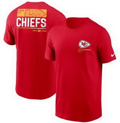 Men's Kansas City Chiefs Red Printed T Shirt 302283
