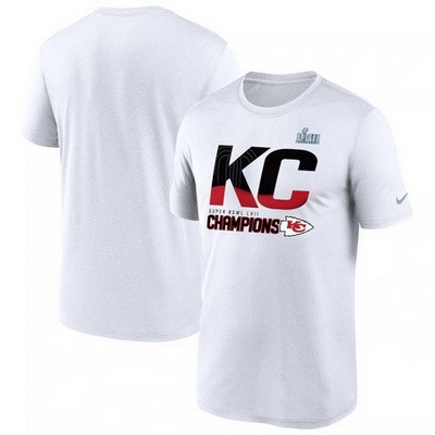 Men's Kansas City Chiefs White Printed T Shirt 302308