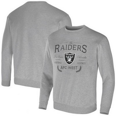 Men's Las Vegas Raiders Gray NFL x Darius Rucker Collection Pullover Sweatshirt