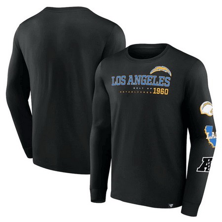 Men's Los Angeles Chargers Black High Whip Pitcher Sweatshirts