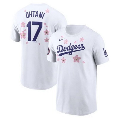 Men's Los Angeles Dodgers #17 Shohei Ohtani White 2025 Tokyo Series T Shirt