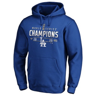 Men's Los Angeles Dodgers 2020 World Series Champions Pullover Hoodie 1010