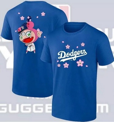 Men's Los Angeles Dodgers Blue 2025 Tokyo Series 8 T Shirt