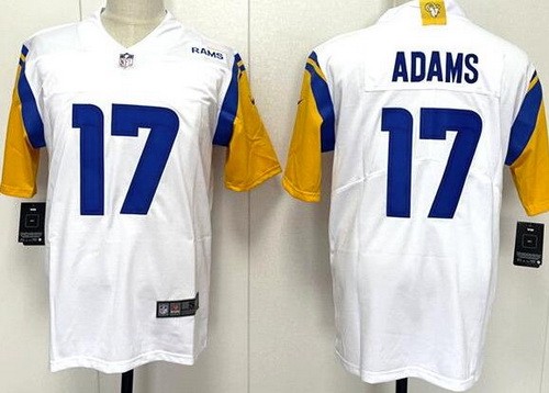 Men's Los Angeles Rams #17 Davante Adams Limited White Vapor Jersey