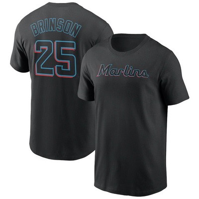 Men's Miami Marlins Printed T Shirt 112454