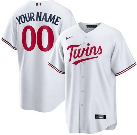Men's Minnesota Twins Customized White 2023 Cool Base Jersey