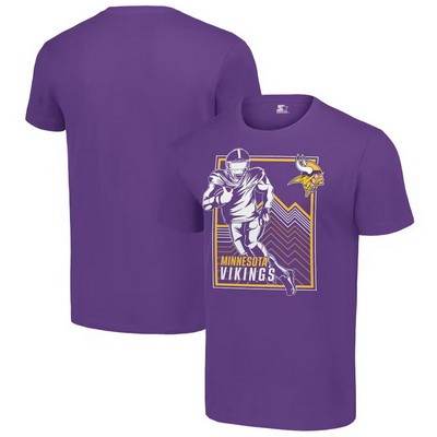 Men's Minnesota Vikings Purple Graphic Shield Logo T Shirt