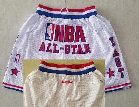 Men's NBA White 2003 All Star Just Don Shorts
