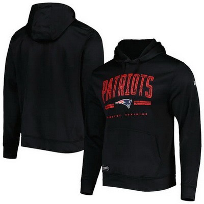 Men's New England Patriots Black Printed Pullover Hoodie 302614