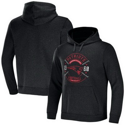 Men's New England Patriots Black x Darius Rucker Collection 2 Hit Pullover Hoodie