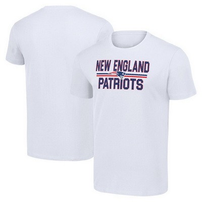 Men's New England Patriots Starter White Mesh Team Graphic T Shirt