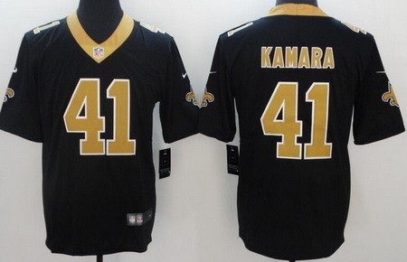 Men's New Orleans Saints #41 Alvin Kamara Limited Black Vapor Untouchable Jersey