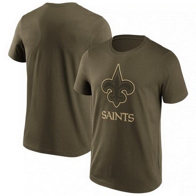 Men's New Orleans Saints Olive Legacy Performance T Shirt