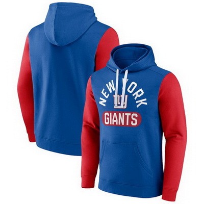 Men's New York Giants Blue Extra Point Pullover Hoodie