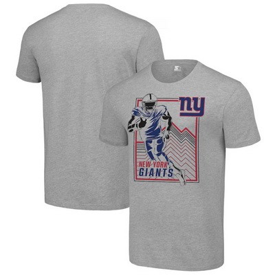 Men's New York Giants Gray Graphic Shield Logo T Shirt