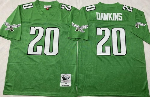 Men's Philadelphia Eagles #20 Brian Dawkins Kelly Green 2004 Throwback Jersey