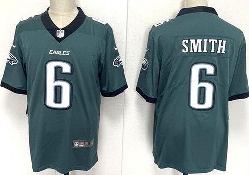 Men's Philadelphia Eagles #6 DeVonta Smith Limited Green Vapor Jersey