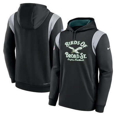 Men's Philadelphia Eagles Black Pullover Hoodie 8012