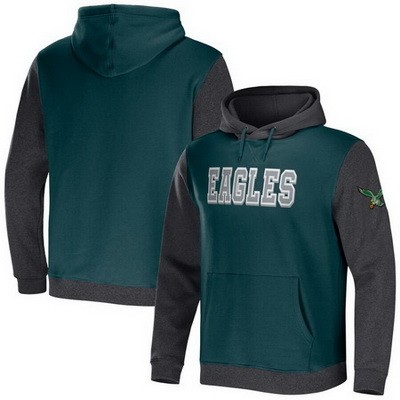 Men's Philadelphia Eagles Green NFL x Darius Rucker Collection Colorblock Pullover Hoodie