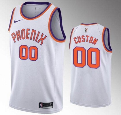 Men's Phoenix Suns Customized White Classic Stitched Swingman Jersey