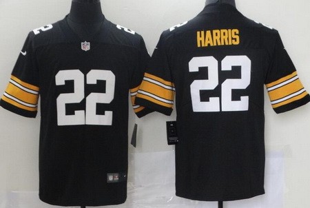 Men's Pittsburgh Steelers #22 Najee Harris Limited Black Alternate Vapor Untouchable Jersey