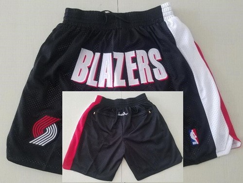 Men's Portland Trail Blazers Black Just Don Swingman Shorts