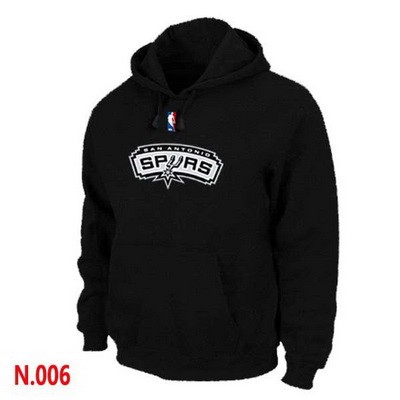 Men's San Antonio Spurs Black Printed Pullover Hoodie